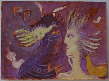 Afrikaanse tovenaar met gele vogel   caymax