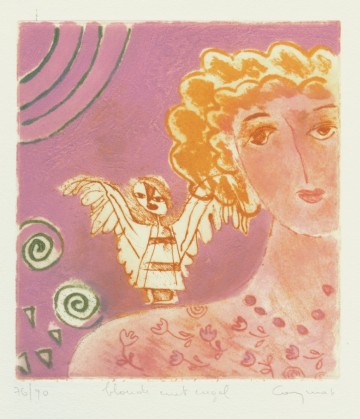 Blonde met engel   katrien caymax