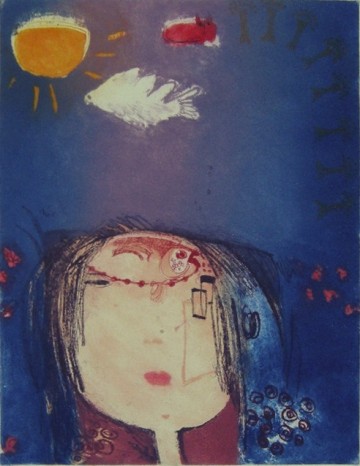 Een kat op een wolkje