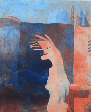 Figuur met oranje driehoek