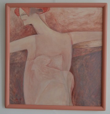 Figuur van op de rug gezien katrien caymax