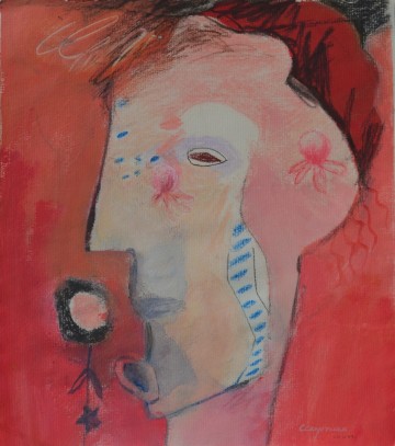 Gezicht met 14 blauwe stippen   katrien ymax