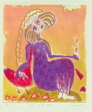 Katrien caymax   girl with goose