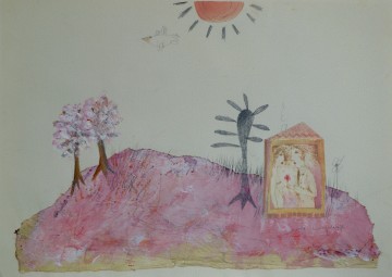 Katrien caymax 2 geliefden aquarel